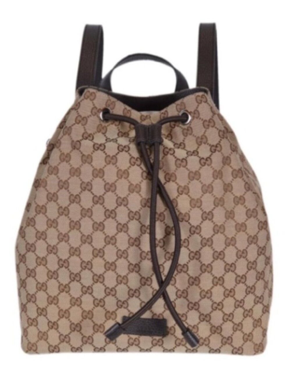 Gucci GG Canvas Drawstring Backpack NEW